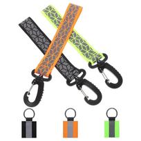 Reflective Strap Reflector Keychain Reflective Keychain for Backpack Traffic Safety Length 19.5cm, width 2.5cm, height 2cm