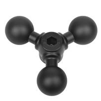 NEW-Triple Metal 1.5 Inch Ball Head Mounting Joint Extension Adapter,Multi Directional Ball Mounting Joint Extension Ada