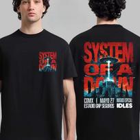 System of A Down Cotton Band T-shirt, Unisex Summer Short Sleeve Luxury Casual Retro Fashion Women And Men T-shirt 4XL