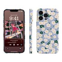 ins wind white floral mobile phone case Apple 15Pro anti-drop film all-inclusive iPhone17pm high-value women's model Apple 17