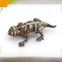 Laukinės gamtos gyvūnų replikos PVC figūrėlės edukacinei dovanai ir namų dekoravimui Dark Brown Lizard