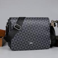 Crossbody bag men's casual fashion versatile multi-scene universal business commuter shoulder bag foreign style plaid messenger bag