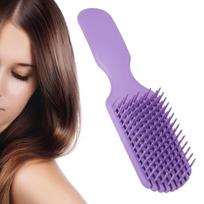 3pcs Nine Claw Comb Detangling Hair Brush Purple Wide Tooth Hair Brush  For Women Men