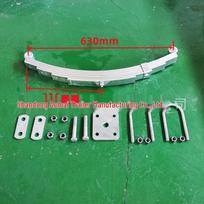 Double Ear Trailer Leaf Spring Shock Absorbing Steel Plate for RV 4-leaf (single) 2 pieces max load 650KG