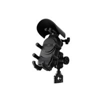 Motorcycle Phone Holder with Shock Absorption Adjustable Mount for Navigation Compatible with Various Phone Sizes Durable Plastic Material Secure Grip One Size