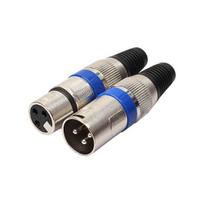 1Suporuokite XLR 3 kontaktų vyrišką mikrofono kištuką garso mikrofono laido adapterio jungtį