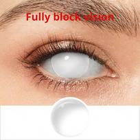Sharingan Eye Helovino kontaktiniai lęšiai 1 pora metinių raudonų Cosplay kontaktinių lęšių balti aklųjų akių lęšiai Akių kontaktai anime priedams Hyuga Hinata