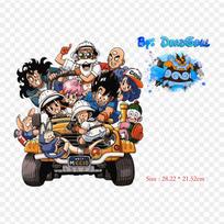 Pleistrai rūbų maišeliui Lygintuvai ant terminių lipdukų Goku Gogeta Baby Pattern Plaunamas šilumos perdavimas