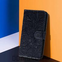 Telefono dėklas, skirtas Samsung Galaxy A12 A22 A14 A34 A54 M12 M33 M53 M23 M32 M22 A32 A52 A72 5G A13 A53 A 12 54 32 52 Knygų stovas Piniginė Odinis gėlių viršelis Samsung A72 4G mėlyna