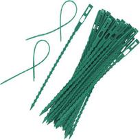 10/50/100 vienetų Reguliuojami plastikiniai augalų kabelių raiščiai Reguliuojamas plastikinis apvyniojimas sodo medžiu laipiojimo atraminės spaustukai vynmedžių pomidorų stiebų spaustukai 13cm  10pcs