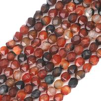 Briaunuotų natūralaus akmens karoliukų sekcija palaidi karoliukai papuošalams gaminti „pasidaryk pats“ apyrankės, karoliai, auskarai Dream Agate 6mm 58pcs