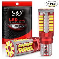 2vnt T10 W5W Led lemputės 168 194 led 5w5 57SMD 3014 lustai Canbus automobilio salono parkavimo šviesa auto valstybinio numerio lempa balta 6000K 12V