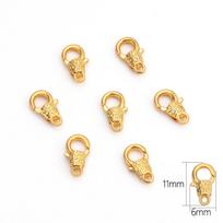 1/5 vnt. lydinio omarų užsegimai, skirti „pasidaryk pats“ kaklo papuošalams, apyrankėms, papuošalams gaminti. Rankų darbo reikmenys 11x6mm 1pc