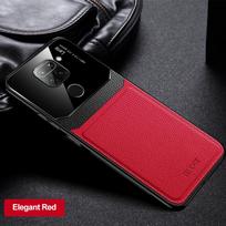 Note9 dėklas, skirtas Xiaomi Redmi Note 9 Case PU odinis galinis dangtelis, skirtas Xiomi Redmi Note 9S Pro Max dėkliams Note9s Redmi9 Shell Coque Redmi Note 9 raudona