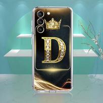 Funda, skirtas Samsung Galaxy S22 Ultra S20 Fe S21 S10 Plus minkštas išmaniojo telefono dėklas Note 20 10 Lite Silicone Coque Black Gold Letters for Samsung S22 Plus white