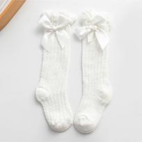 Vaikų, mergaičių karališkojo stiliaus lanko formos tinklinės kojinės. Kūdikių mažylio kojinės su vamzdeliais. Kid Hollow Out Sock Sox 0-6Y 0-1y balta