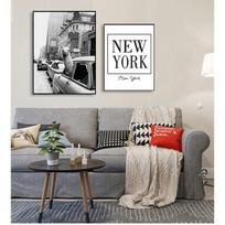Miesto nuotraukų paveikslų sienos meno kūrinys Namų dekoras Lama taksi Times Square aikštėje Drobės spaudinys ir Vintažinis lama spaudinys Niujorkas 21cm×30cm NoFrame