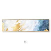 Abstraktus aukso folijos sienų menas Mėlynosios upės drobės paveikslai Plakatai ir spaudiniai gyvenamojo kambario miegamojo lovos dekoravimui Cuadros 20cm×40cm NoFrame
