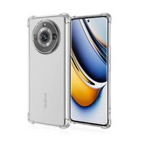 Gradientinis skaidrus silikoninis telefono dėklas, skirtas Realme 11 Pro Plus 10 Pro 10 4G 5G oro pagalvė, atsparus smūgiams, minkštas TPU galinis dangtelis Realme 11 Pro Plus gryna