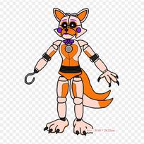 Drabužiai Deviantart Five Nights At Freddy's Sister Loc Užlyginami Termotransferiniai Spausdinimo Vinilo Lopai Lipdukas Drabužiams PASIDARYK PATS Aplikacijos Skalbiami Lopai orange