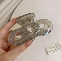 Didelių plaukų letena Moterų spaustukai Plaukų krabo uodegos plaukų segtukai, žnyplių priedai Galvos apdangalai pilka