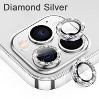 3 vnt. fotoaparato objektyvo apsauga iPhone 11 12 13 Pro Max Mini Metal Ring apsauginis stiklas, skirtas iPhone 14 Pro Max fotoaparato objektyvo stiklas For iPhone 14 ProMax white