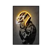 Senna Neon lenktyninio kostiumo spaudas plakatas Modernus grafiti sienų menas Drobės tapyba Retro paveikslas svetainės dekoravimui 20x30cm