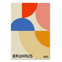 Abstract Bauhaus parodos plakatas Sienų menas Aliejinė tapyba Šiuolaikinė geometrija Japonija Šiaurės šalių 21cm×30cm NoFrame
