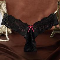 Moterų apatiniai drabužiai Nėriniai kelnaitės Gėlėtos liemenėlės Moteriškos kelnaitės Seksualios stringai G-string Moteriškos kelnaitės Skaidrūs intymūs drabužiai one size juoda