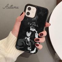 Bungou Stray Dogs Phone Case for iPhone 11 12 13 14 Pro Max mini X XR XS SE 2020 6S 7 8 Plus Samsung Galaxy S21 S22 Cover shell Samsung S22ultra black
