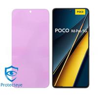 Skirta Xiaomi Poco X6 Pro Neo Anti Blue grūdinto stiklo ekrano apsauga, skirta POCO PocoX6 X6Pro akių apsaugos apsauginė plėvelė Poco X6 Pro mėlyna