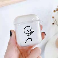 Juokingas vyriškas dėklas, skirtas Airpods Pro 2 Cute Creative Cartoon Protector Cover Box Airpods 1 2 3 Pro Air Pod Cover Funda Airpods 1 2