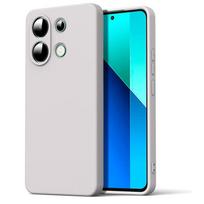 Prabangus skysto silikono dėklas RedMi Note 13 4g 5G Pro Plus + 13C RedMi13 Note13 Pro minkštas dėklas RedMi 13C balta