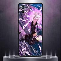 Juodas dėklas Xiaomi Mi Poco X3 NFC M4 F3 C40 11 11T 10T Pro 12 9T 9 10 Lite telefonui TPU dangtelis Mielas Jujutsu Kaisen Xiaomi Mi 9 blue