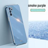 OPPO Reno 6 Pro Straight Edge Silicone Protective Case with Anti-Fall Design for Full Phone Coverage, for R17, 4SE, 7. Reno 4 (5G) (Domestic)