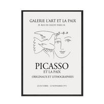 Picasso abstraktus minimalistinis taikos balandis, gyvūnų drobės, tapyba siena Menas paveikslėliai Plakatai ir spaudiniai gyvenamojo miegamojo namų dekoravimui be rėmelio 21*30cm No Frame