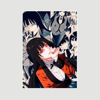 Vintažiniai balti popieriniai Kakegurui plakatai, japoniškas anime retro plakatas ir spaudiniai, meno tapyba, namų dekoravimas, muralis, miegamojo, kavinės dekoras 30x21cm