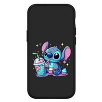 skirtas iPhone 16 15 Xiaomi Redmi Note 13 12 11 Pro Max X 9 14 XR Samsung Galaxy A16 S24 S23 Plus Huawei OPPO Black Comics Blue Lilo Stitch telefono dėklas for Samsung Galaxy S22 rausvai ruda