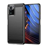 For Mi Poco X3 GT Soft Silicone Case Anti-knock Matte Protective Cover for xiaomi poco x3 gt Luxury Carbon Fiber Cases For Poco X3 GT juoda