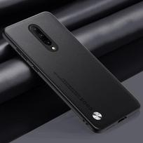 Prabangus PU odos dėklas, skirtas „OnePlus 7 Pro 7Pro“ galiniam dangteliui, matinis silikoninis, smūgiams atsparus, visiškai apsaugotas telefono dėklas, skirtas „OnePlus 7 Pro“. For OnePlus 7 Pro juoda