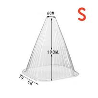 10/20 vnt. augalų segtukai, skaidrūs sodo segtukai PET plastikiniai daugkartinio naudojimo medelyno dangteliai S-10PCS skaidri