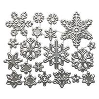 Žiemos snaigės metalo pjovimo formelės trafaretas DIY scrapbooking albumas popieriaus kortelės šablonas forma reljefinis amatas