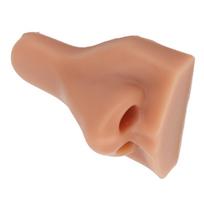 3D silikoninis nosies modelis Lankstus netikros nosies praktikos modelis Siuvimo praktikai Papuošalų vitrina Tamsus šviesiai smėlio spalvos