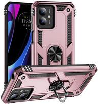 Dėklas Motorola Moto G14, Magnetinis automobilinis žiedas, Smūgiams atsparus šarvuotas stovas, Telefono dėklai Moto G14 G 14 MotoG14, Galinis dangtelis For Moto G14 rožinio aukso spalvos
