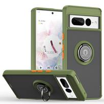 Šarvuotas matinis dėklas Google Pixel 9 Pro XL dangtelis Pixel 8 8A žiedas magnetinis laikiklis stovas smūgiams atsparus Coque Fundas Google Pixel 8 žalia