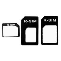 3 viename NanoSIM kortelės į Micro SIM kortelę į standartinę SIM kortelę adapteris keitiklis balta