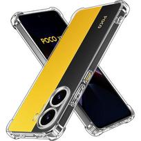 Smūgiams atsparus silikoninis minkštas dėklas Xiaomi POCO X7 X6 X5 X4 X3 Pro GT 5G Skaidrus galinis dangtelis Itin plonas skaidrus apvalkalas Coque Funda POCO X7