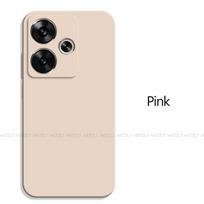 For Xiaomi Poco F6 Case Xiaomi Poco F6 Cover Original TPU Shockproof Liquid Silicone Protective Phone Cover For Xiaomi Poco F6 Poco F6 rožinė