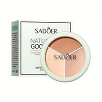 3 Color Concealer Palette Lightweight Full Coverage Hydrating Under Eye Concealer for Dark Circles Blemishes & Acne Long-Lasting Makeup 1pc