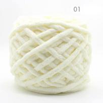 100g Šeniliniai mezgimo siūlai Minkšta ledo juostelė Medvilniniai siūlai DIY Vilnoniai siūlai rankų darbo mezginiams, pledams, šalikams, stori siūlai